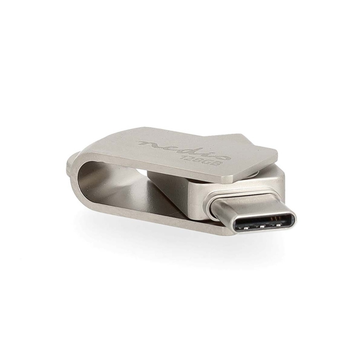 Nedis Flash Drive | 128 GB | USB-A / USB-C™ | Läshastighet: 110 MB/s | Skrivhastighet: 30 MB/s i gruppen HEMELEKTRONIK / Lagringsmedia / USB-minnen / USB-C hos TP E-commerce Nordic AB (C66706)