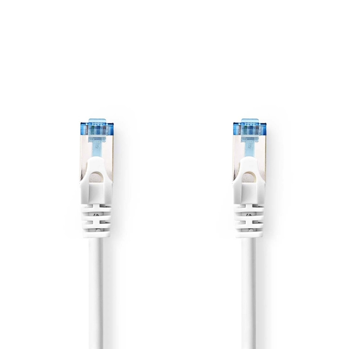 Nedis CAT6a nätverkskabel | S/FTP | RJ45 hane | RJ45 hane | 0.25 m | Snagless | Rund | LSZH | Vit | Label i gruppen DATORER & KRINGUTRUSTNING / Datorkablar / Nätverkskablar / Cat6 hos TP E-commerce Nordic AB (C66727)