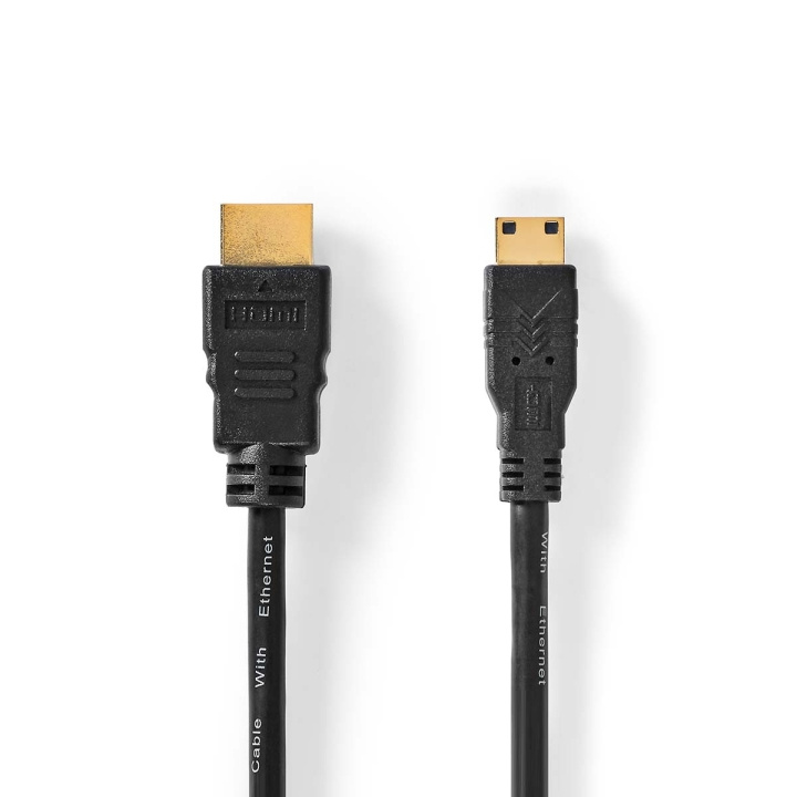 Nedis High Speed ​​HDMI ™ kabel med Ethernet | HDMI™ Kontakt | HDMI™ Mini kontakt | 4K@30Hz | 10.2 Gbps | 1.50 m | Rund | PVC | Svart | Label i gruppen HEMELEKTRONIK / Kablar & Adaptrar / HDMI / Kablar hos TP E-commerce Nordic AB (C66737)