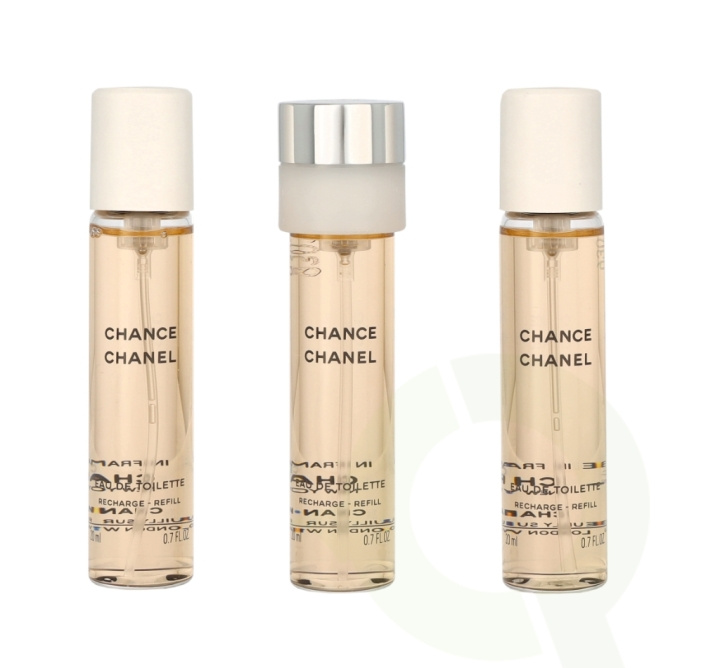 Chanel Chance Twist And Spray 60 ml 3x Edt Spray Refill 20Ml - Twist and Spray i gruppen SKÖNHET & HÄLSA / Presentkit / Presentkit För Henne hos TP E-commerce Nordic AB (C66742)