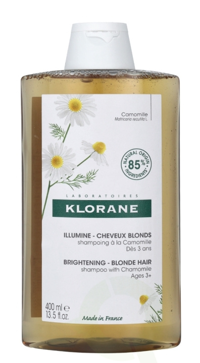 Klorane Blond Highlights Shampoo With Cham. 400 ml i gruppen SKÖNHET & HÄLSA / Hår & Styling / Hårvårdsprodukter / Schampo hos TP E-commerce Nordic AB (C66763)