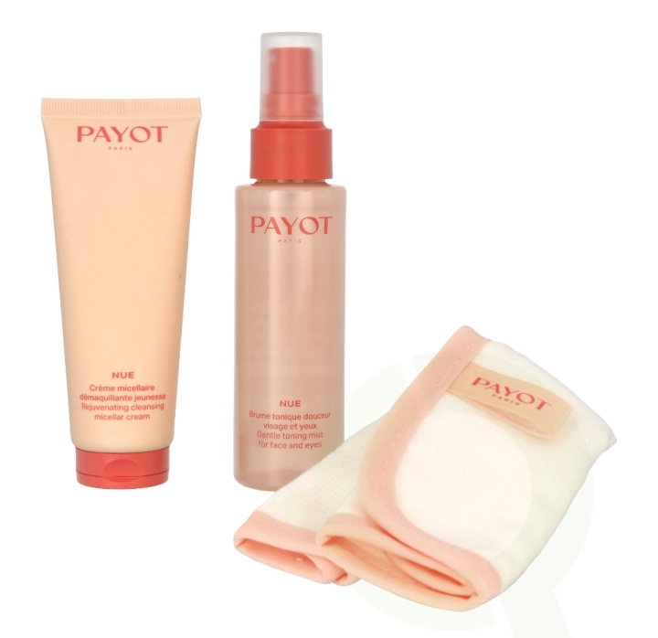 Payot Nue Cleansing Ritual Pack 175 ml Micellaire 75ml/Tonic100ml/Face Cloth i gruppen SKÖNHET & HÄLSA / Presentkit / Presentkit För Henne hos TP E-commerce Nordic AB (C66767)