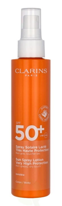 Clarins Milky Sun Spray SPF50+ 150 ml i gruppen SKÖNHET & HÄLSA / Hudvård / Solskydd & Tanning / Solskydd hos TP E-commerce Nordic AB (C66851)