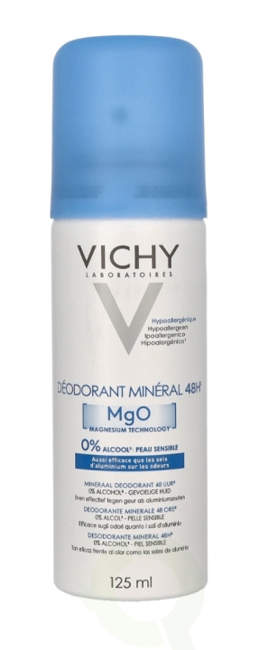 Vichy 48H Mineral MgO Deodorant Spray 125 ml i gruppen SKÖNHET & HÄLSA / Doft & Parfym / Deodorant / Deo för henne hos TP E-commerce Nordic AB (C66878)