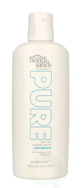 Bondi Sands Pure Self Tan Foaming Water 200 ml Light/Medium i gruppen SKÖNHET & HÄLSA / Hudvård / Solskydd & Tanning / Brun utan sol hos TP E-commerce Nordic AB (C66884)