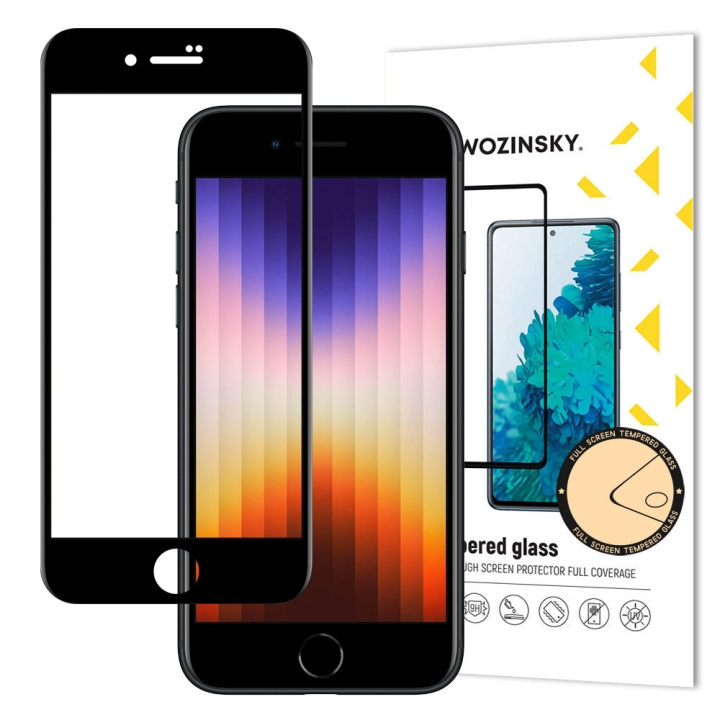 Wozinsky Skärmskydd 9H svart Apple iPhone SE 2022/SE 2020/8/7 i gruppen SMARTPHONE & SURFPLATTOR / Mobilskydd / Apple / iPhone 11 hos TP E-commerce Nordic AB (C66964)