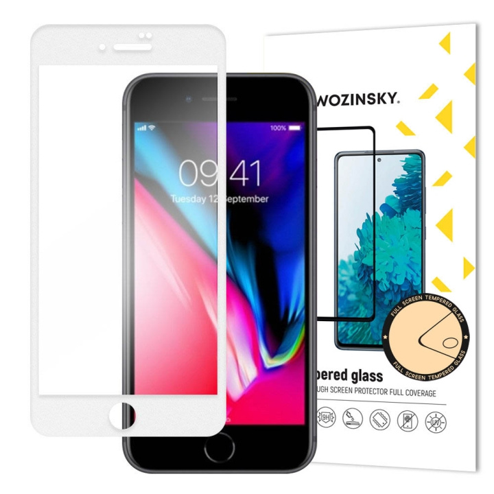 Wozinsky Skärmskydd 9H Transparent Apple iPhone 7 / iPhone 8 / iPhone SE 2020 Vit i gruppen SMARTPHONE & SURFPLATTOR / Mobilskydd / Apple / iPhone 8 hos TP E-commerce Nordic AB (C66972)