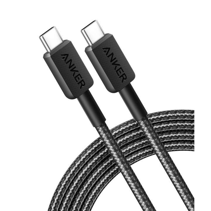 Anker 322 USB-C till USB-C-kabel (1,8 m, flätad) 140 W i gruppen DATORER & KRINGUTRUSTNING / Datorkablar / USB-kablar / USB-C hos TP E-commerce Nordic AB (C67022)