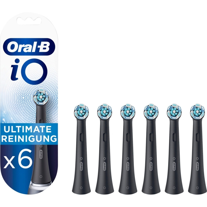 Oral B iO Ultimate Clean borstmunstycken Svart, 6 st. extra tandborsthuvuden i gruppen SKÖNHET & HÄLSA / Munvård / Borsthuvuden & Tillbehör hos TP E-commerce Nordic AB (C67041)