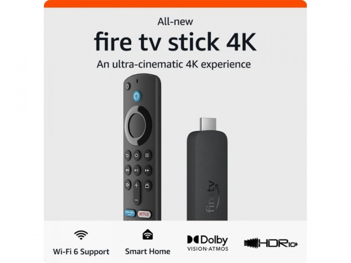 Amazon Fire TV Stick 4K Svart i gruppen HEMELEKTRONIK / Ljud & Bild / TV & Tillbehör / Mediaspelare & Smart TV-boxar hos TP E-commerce Nordic AB (C67070)