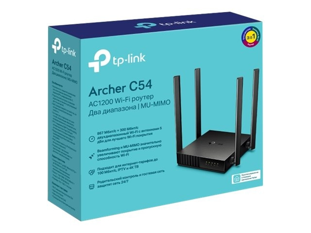 TP-Link Archer C54 Trådlös router Desktop i gruppen DATORER & KRINGUTRUSTNING / Nätverk / Routrar hos TP E-commerce Nordic AB (C67211)