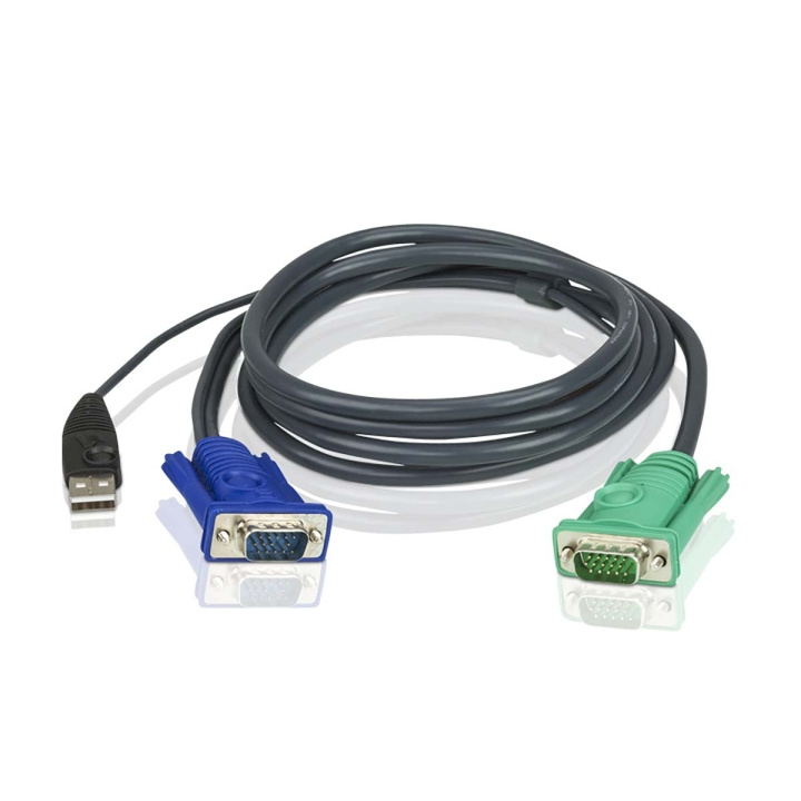 ATEN KVM Kabel VGA hane / USB A hane - Aten SPHD15-G 1.8 m i gruppen DATORER & KRINGUTRUSTNING / Datorkablar / VGA / Adaptrar hos TP E-commerce Nordic AB (C67480)