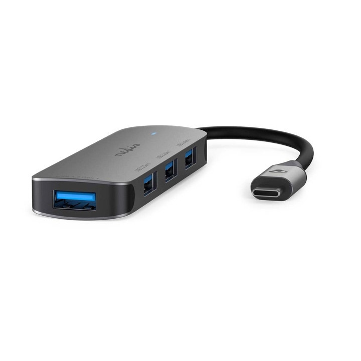 Nedis USB-hubb | 1x USB-C™ | 4x USB A Female | 4-Port port(s) | USB 3.2 Gen 1 | USB ström | 5 Gbps i gruppen DATORER & KRINGUTRUSTNING / Datortillbehör / USB-hubbar hos TP E-commerce Nordic AB (C67501)