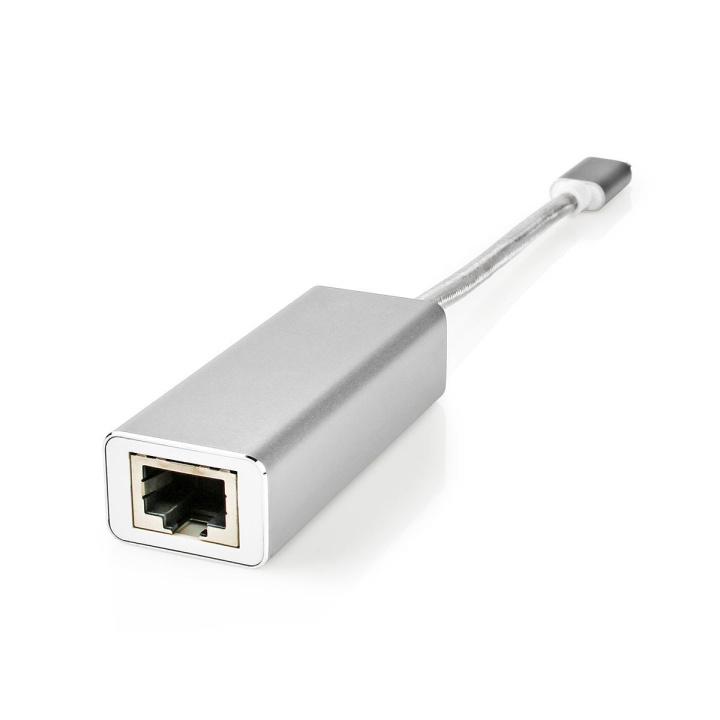 Nedis USB-nätverkskort | USB 3.2 Gen 1 | 1 Gbps | USB-C™ Hane | RJ45 Hona | 0.20 m | Rund | Guldplaterad | Förtent Koppar | Silver | Kartong med täckt fönster i gruppen DATORER & KRINGUTRUSTNING / Nätverk / Nätverkskort / USB hos TP E-commerce Nordic AB (C67515)