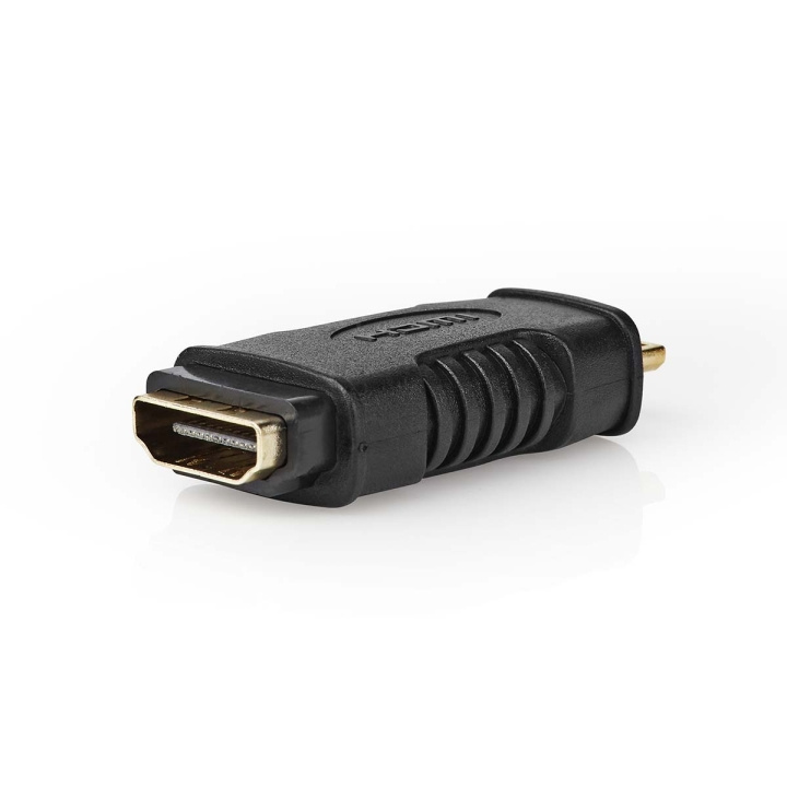 Nedis HDMI™ Adapter | HDMI™ Mini kontakt | HDMI™ Utgång | Guldplaterad | Rak | ABS | Svart | 1 st. | Blister i gruppen HEMELEKTRONIK / Kablar & Adaptrar / HDMI / Adaptrar hos TP E-commerce Nordic AB (C67576)