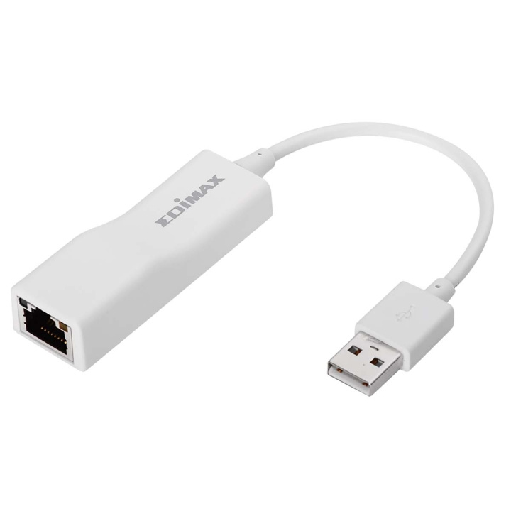 Edimax USB 2.0 Fast Ethernet Adapter 10/100 Mbit Vit i gruppen DATORER & KRINGUTRUSTNING / Nätverk / Nätverkskort / USB hos TP E-commerce Nordic AB (C67582)