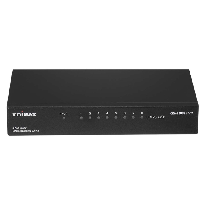 Edimax 8-portars Gigabit Desktop Switch i gruppen DATORER & KRINGUTRUSTNING / Nätverk / Switchar / 10/100/1000Mbps hos TP E-commerce Nordic AB (C67599)