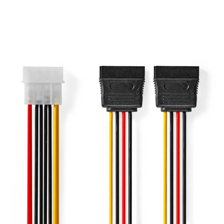 Nedis Intern Strömkabel | Molex Hane | 2x SATA 15-Pin Hona | Guldplaterad | 0.15 m | Rund | PVC | Mångfärgad | Låda i gruppen DATORER & KRINGUTRUSTNING / Datorkablar / Interna / SATA hos TP E-commerce Nordic AB (C67635)