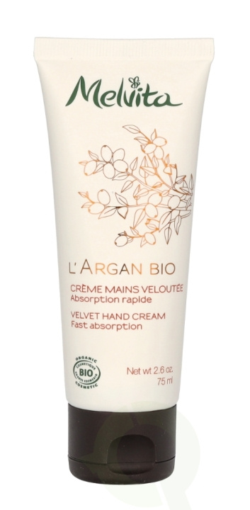 Melvita L\'Argan Bio Velvety Hand Cream 75 ml i gruppen SKÖNHET & HÄLSA / Manikyr/Pedikyr / Handkräm hos TP E-commerce Nordic AB (C67791)