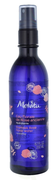 Melvita Damask Rose Floral Water Spray 200 ml i gruppen SKÖNHET & HÄLSA / Hudvård / Ansiktsvård / Rengöring hos TP E-commerce Nordic AB (C67798)