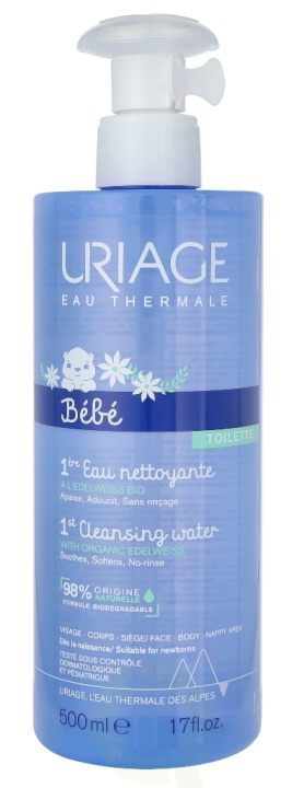 Uriage Bebe 1st Cleansing Water 500 ml i gruppen SKÖNHET & HÄLSA / Hudvård / Kroppsvård / Bad & Duschcreme hos TP E-commerce Nordic AB (C67808)