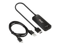 Club 3D Video Cable Pack DisplayPort / HDMI / USB Black i gruppen HEMELEKTRONIK / Kablar & Adaptrar / HDMI / Adaptrar hos TP E-commerce Nordic AB (C67843)