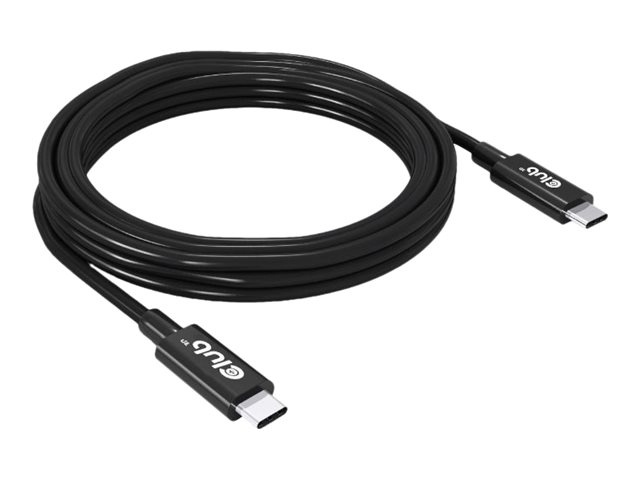 Club 3D USB4 Gen3x2 USB Type-C kabel 3m Black i gruppen DATORER & KRINGUTRUSTNING / Datorkablar / USB-kablar / USB-C hos TP E-commerce Nordic AB (C67869)