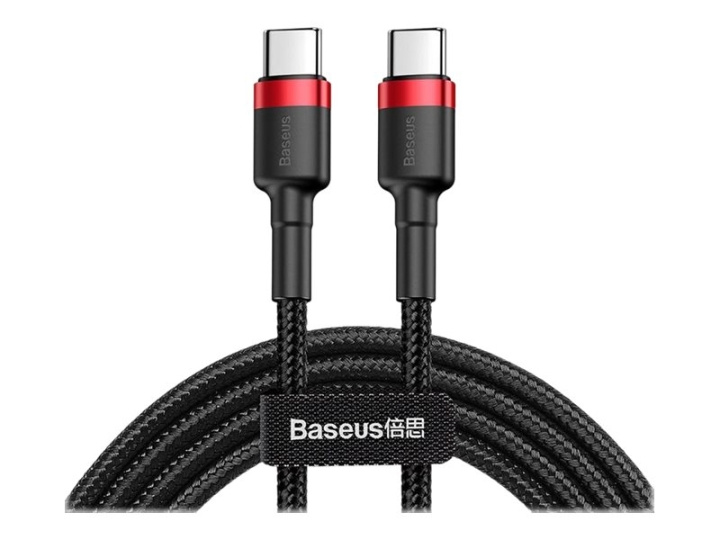 Baseus Cafule USB 2.0 USB Type-C-kabel 1m Svart Röd i gruppen DATORER & KRINGUTRUSTNING / Datorkablar / USB-kablar / USB-C hos TP E-commerce Nordic AB (C67898)