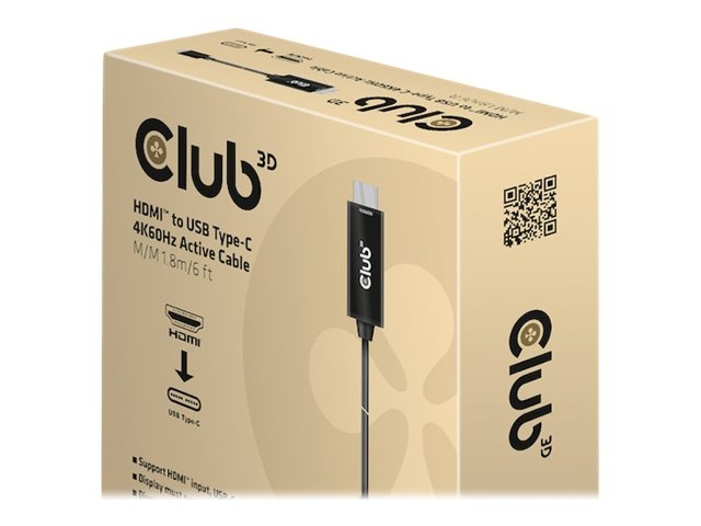 Club 3D Video adapter cable DisplayPort / HDMI 1.8m Black i gruppen HEMELEKTRONIK / Kablar & Adaptrar / HDMI / Adaptrar hos TP E-commerce Nordic AB (C67922)