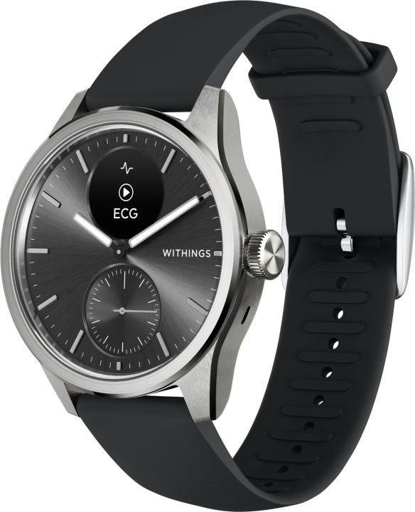 Withings Scanwatch 2 smartklocka, 42 mm, svart i gruppen SPORT, FRITID & HOBBY / Smartwatch & Aktivitetsarmband / Smartwatches hos TP E-commerce Nordic AB (C68054)