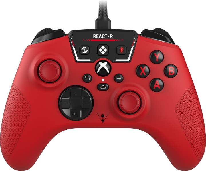 Turtle Beach React-R trådbunden spelkontroll, röd, Xbox / PC i gruppen HEMELEKTRONIK / Spelkonsoler & Tillbehör / Xbox Series X/S hos TP E-commerce Nordic AB (C68116)