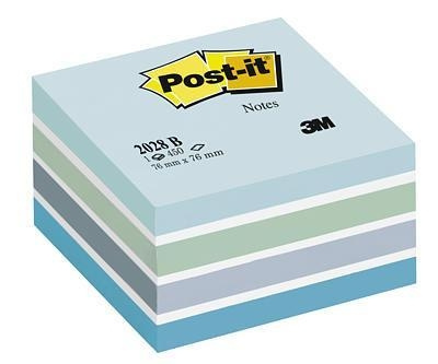 3M Post-it-anteckningskuber blå pastell 76 x 76 mm i gruppen HEM, HUSHÅLL & TRÄDGÅRD / Kontorsmaterial / Papper & Block hos TP E-commerce Nordic AB (C68150)