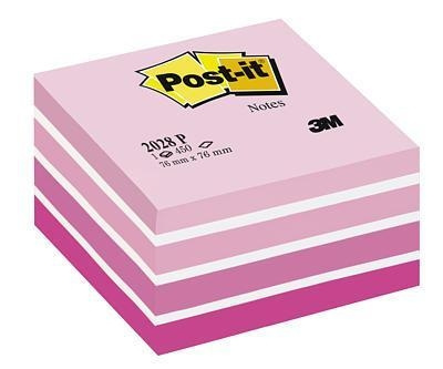 3M Post-it anteckningskub rosa pastell 76 x 76 mm i gruppen HEM, HUSHÅLL & TRÄDGÅRD / Kontorsmaterial / Papper & Block hos TP E-commerce Nordic AB (C68152)