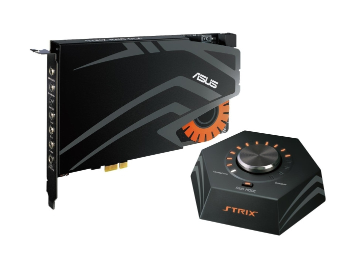 ASUS STRIX RAID DLX ljudkort/högtalarförstärkare för PCI-e-buss i gruppen DATORER & KRINGUTRUSTNING / Datorkomponenter / Ljudkort hos TP E-commerce Nordic AB (C68253)