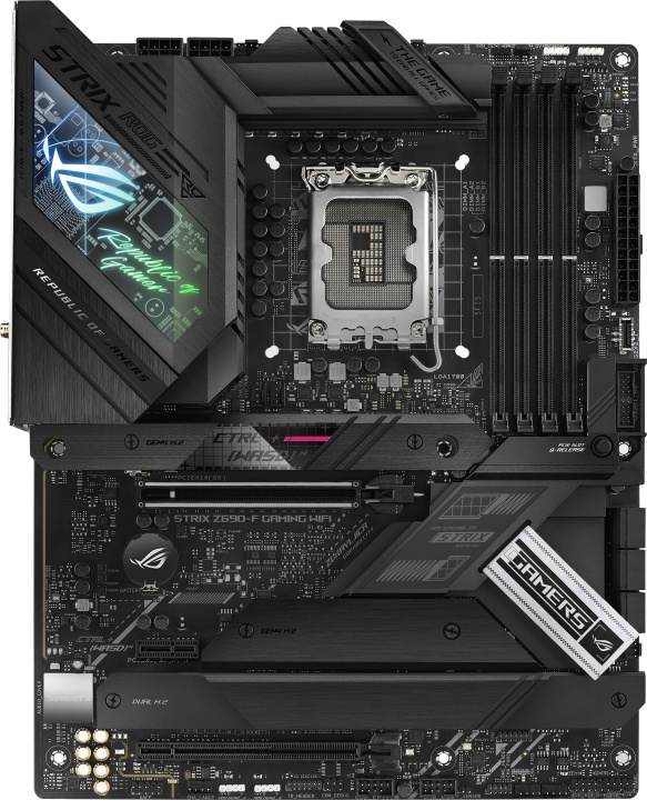 ASUS ROG STRIX Z690-F GAMING WIFI LGA 1700 ATX-moderkort i gruppen DATORER & KRINGUTRUSTNING / Datorkomponenter / Moderkort hos TP E-commerce Nordic AB (C68287)