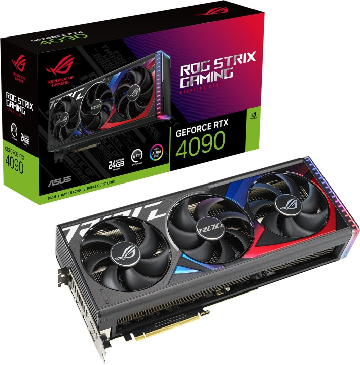 ASUS GeForce ROG-STRIX-RTX4090-24G-GAMING grafikkort i gruppen DATORER & KRINGUTRUSTNING / Datorkomponenter / Grafikkort hos TP E-commerce Nordic AB (C68383)