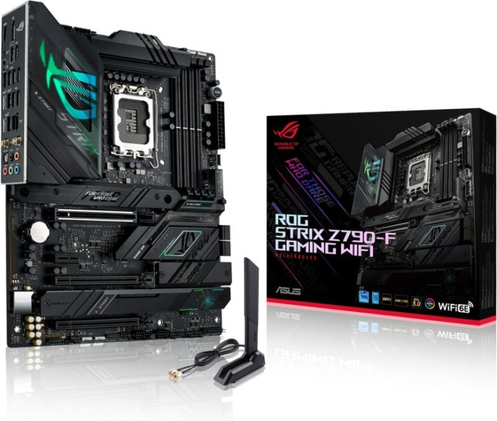 ASUS ROG STRIX Z790-F GAMING WIFI ATX-moderkort i gruppen DATORER & KRINGUTRUSTNING / Datorkomponenter / Moderkort hos TP E-commerce Nordic AB (C68385)