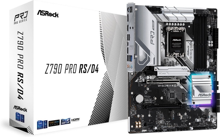 ASRock Z790 Pro RS/D4 ATX-moderkort i gruppen DATORER & KRINGUTRUSTNING / Datorkomponenter / Moderkort hos TP E-commerce Nordic AB (C68426)