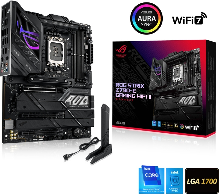 ASUS ROG Strix Z790-E Gaming WiFi II ATX-moderkort i gruppen DATORER & KRINGUTRUSTNING / Datorkomponenter / Moderkort hos TP E-commerce Nordic AB (C68525)