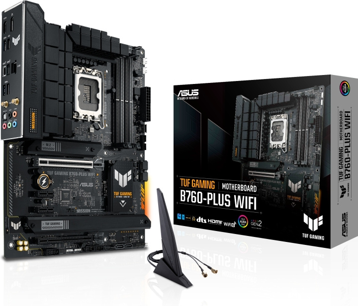 ASUS TUF GAMING B760-PLUS WIFI ATX moderkort i gruppen DATORER & KRINGUTRUSTNING / Datorkomponenter / Moderkort hos TP E-commerce Nordic AB (C68549)