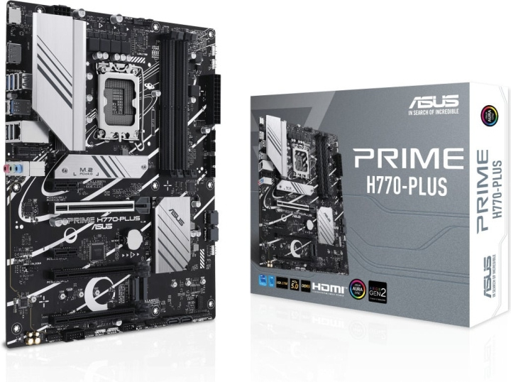 ASUS PRIME H770-PLUS ATX-moderkort i gruppen DATORER & KRINGUTRUSTNING / Datorkomponenter / Moderkort hos TP E-commerce Nordic AB (C68628)