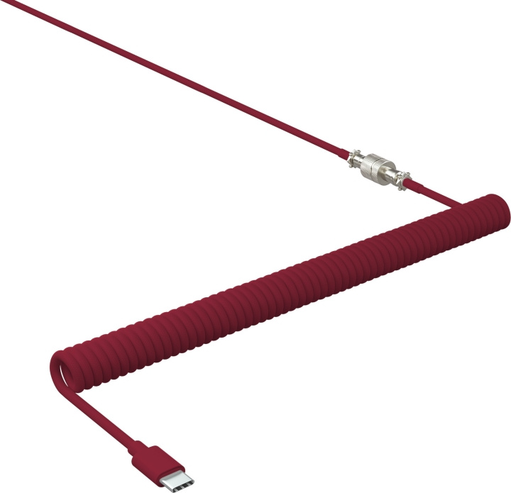 Xtrfy Spiralkabel för tangentbord, Cherry Red i gruppen DATORER & KRINGUTRUSTNING / Datorkablar / USB-kablar / USB-C hos TP E-commerce Nordic AB (C68677)