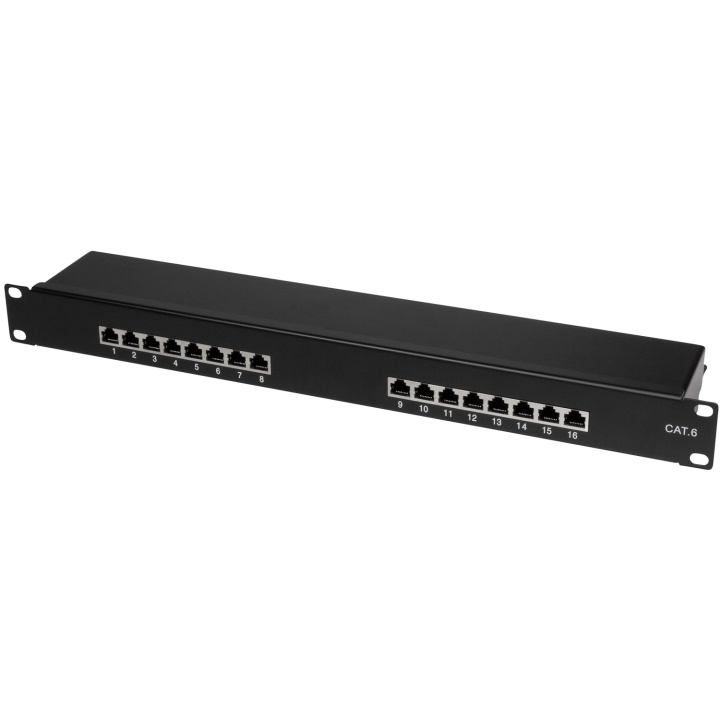 LogiLink Patchpanel 16-portar Cat6 för 19