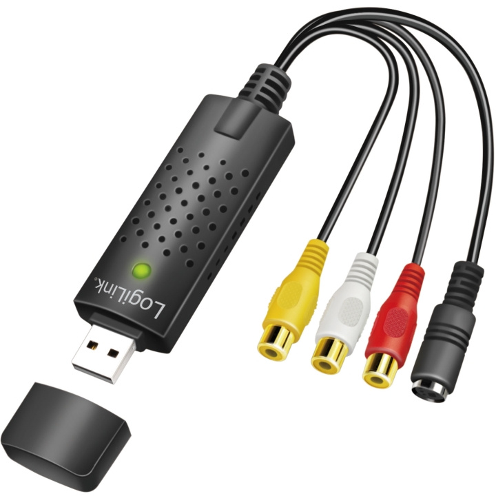 LogiLink USB 2.0 Audio/Video-grabber RCA + SVHS i gruppen HEMELEKTRONIK / Ljud & Bild / TV & Tillbehör / Digitalisera VHS hos TP E-commerce Nordic AB (C68809)