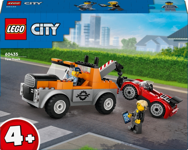 LEGO City Fantastiska fordon 60435 - Bärgningsbil och sportbilsgarage i gruppen LEKSAKER, BARN- & BABYPRODUKTER / Leksaker / Byggleksaker / Lego hos TP E-commerce Nordic AB (C69260)