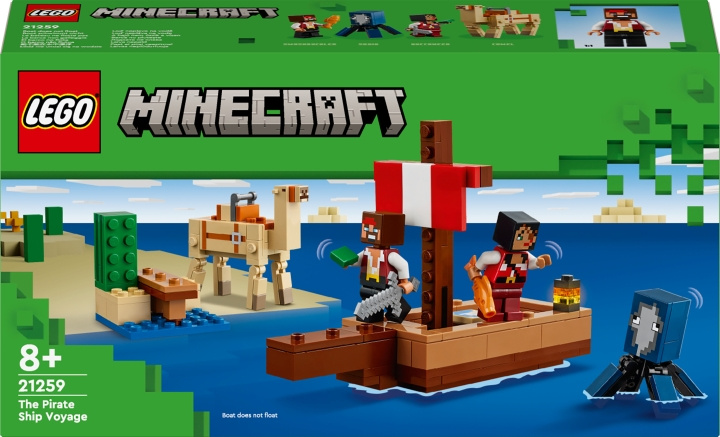 LEGO Minecraft 21259 - Piratskeppets resa i gruppen LEKSAKER, BARN- & BABYPRODUKTER / Leksaker / Byggleksaker / Lego hos TP E-commerce Nordic AB (C69263)