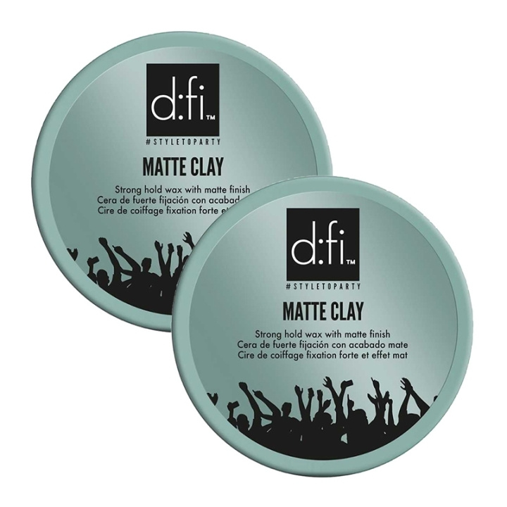 D:fi 2-pack D:fi Matte Clay 75g i gruppen SKÖNHET & HÄLSA / Hår & Styling / Hårstylingprodukter / Stylingcreme hos TP E-commerce Nordic AB (C69322)