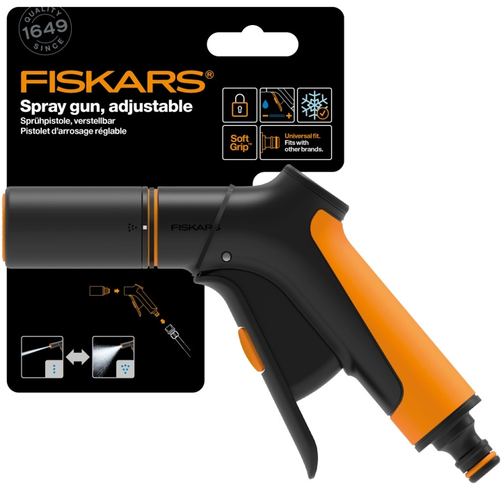 Fiskars Strålpistol justerbar. front trigger i gruppen HEM, HUSHÅLL & TRÄDGÅRD / Trädgårdsprodukter / Trädgårdsredskap hos TP E-commerce Nordic AB (C69559)