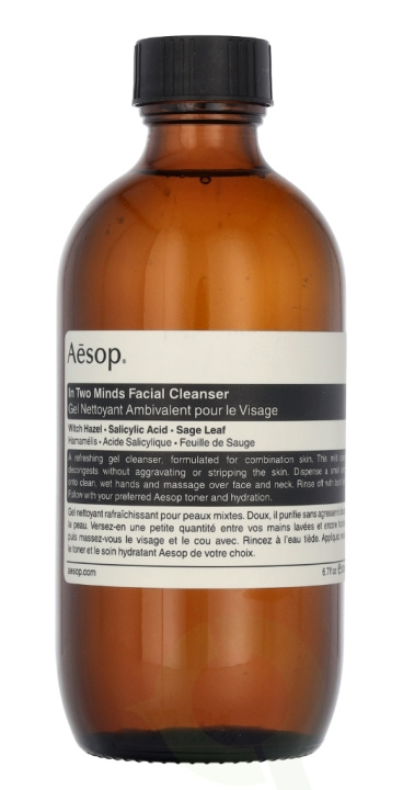 AESOP In Two Minds Facial Cleanser 200 ml i gruppen SKÖNHET & HÄLSA / Hudvård / Ansiktsvård / Rengöring hos TP E-commerce Nordic AB (C69651)