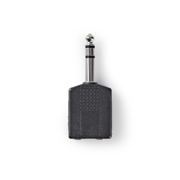 Nedis Stereo Audio Adapter | 6.35 mm Hane | 2x 6.35 mm Hona | Nickelplaterad | Rak | ABS | Svart | 10 st. | Kuvert i gruppen HEMELEKTRONIK / Kablar & Adaptrar / Ljud Analog / Adaptrar hos TP E-commerce Nordic AB (C69688)
